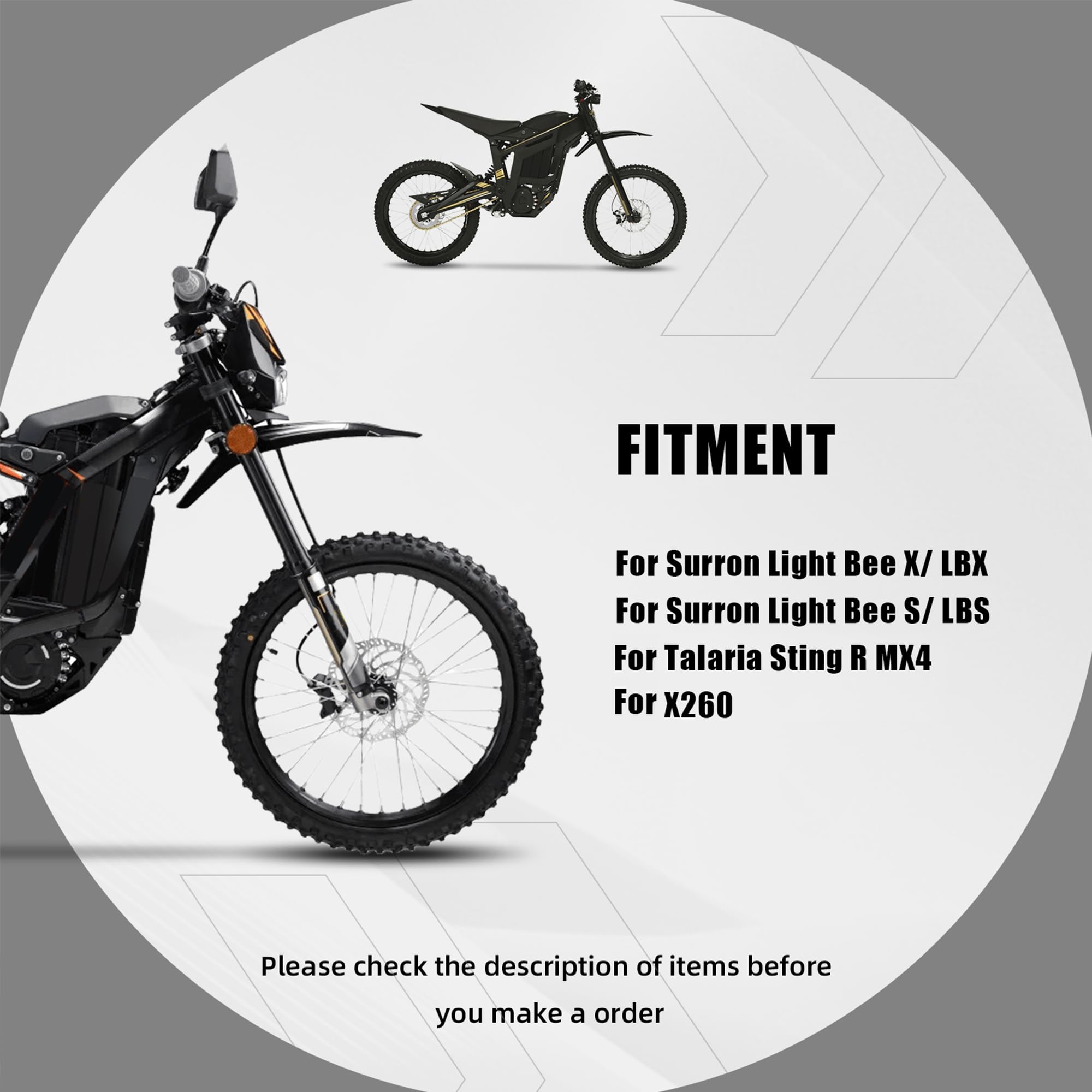 Baja Light: Electric Dirt Bike Headlight with Control Switch Light Bar Kit